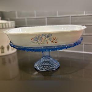 Pyrex England Blue Irish Baking Dish Casserole 11x9x2